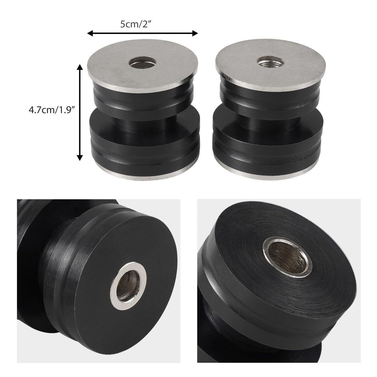 Bevinsee Rear Upper Shock Mount Polyurethane Bushings – for BMW E90 E92 E93 E81 E82 E88 (E8X E9X)
