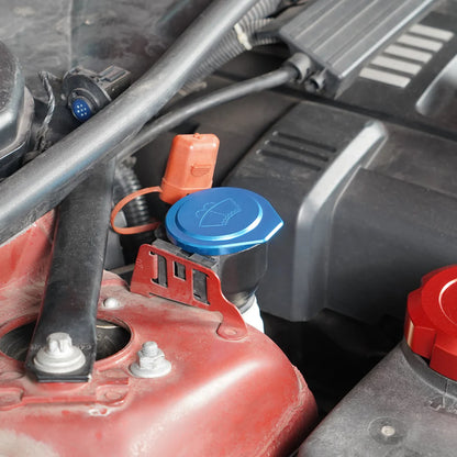 Bevinsee Billet Aluminum Washer Fluid Reservoir Cap for BMW E9X, E8X & X1
