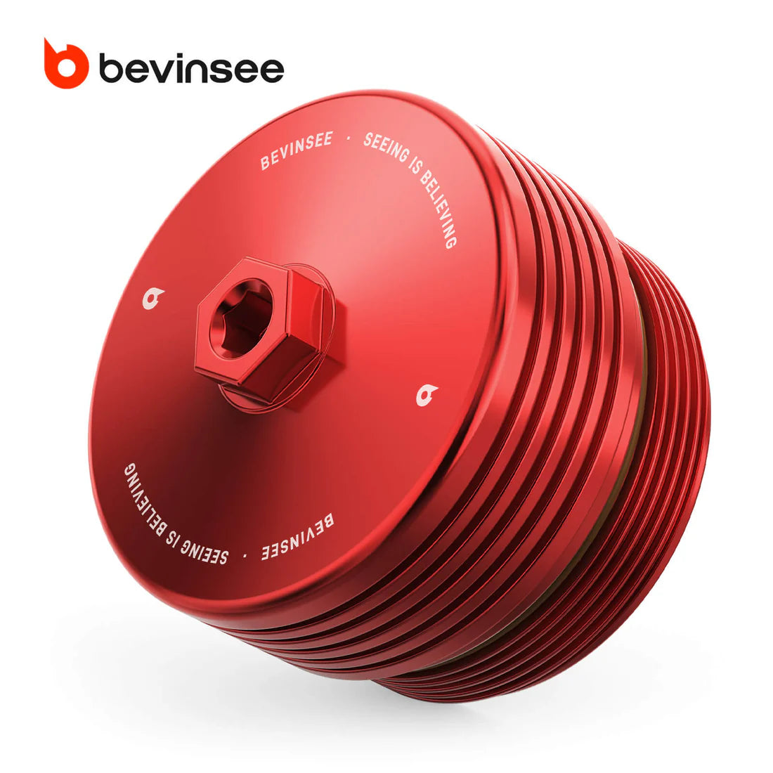 bevinsee-magnetic-billet-aluminum-oil-filter-housing-cap-bmw-Red