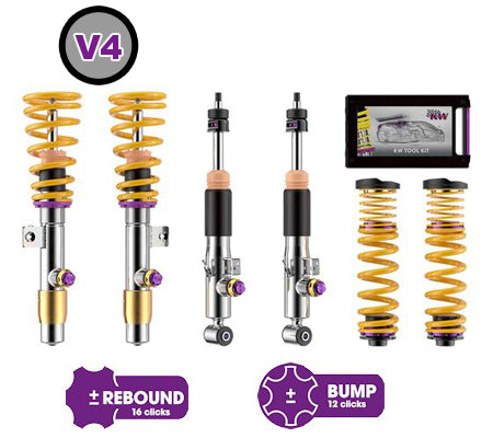 KW Coilover suspension for BMW 3 (E90) 390L, 390X, 3L, M3, M3 GTS, M390 02/2004-02/2012 - V4 Racing | Performance Suspension