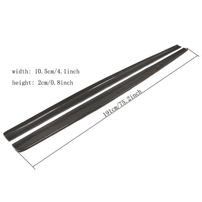 Carbon Fiber Car Side Skirts Extension for BMW 1Series E82M 1M 2011UP (Fits :1M )