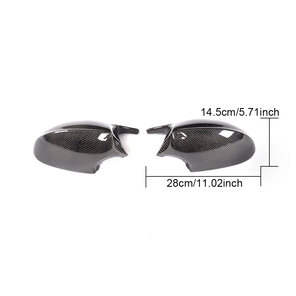 M3 Style Black Replacement carbon fiber Mirror Cap Cover for BMW 3 Series E90 E91 E92 E93 Pre-LCI
