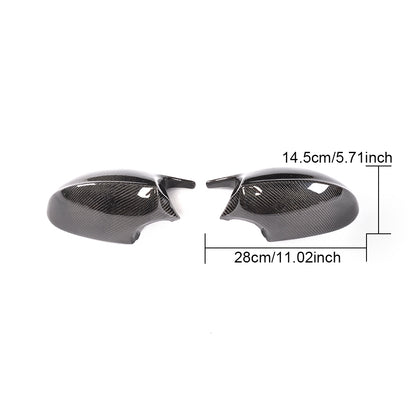M3 Style Black Replacement carbon fiber Mirror Cap Cover for BMW 3 Series E90 E91 E92 E93 Pre-LCI