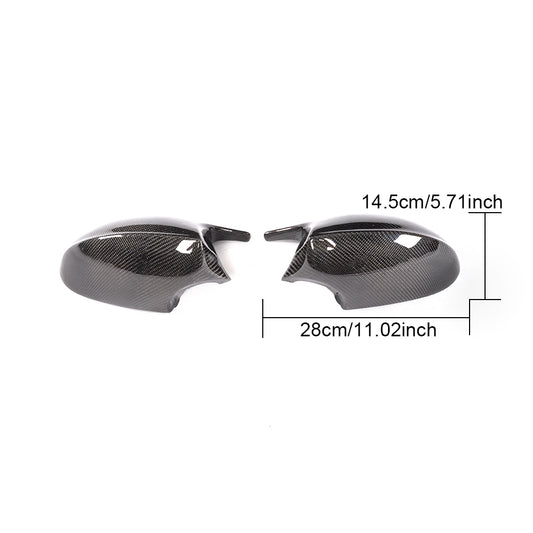 M3 Style Black Replacement carbon fiber Mirror Cap Cover for BMW 3 Series E90 E91 E92 E93 Pre-LCI