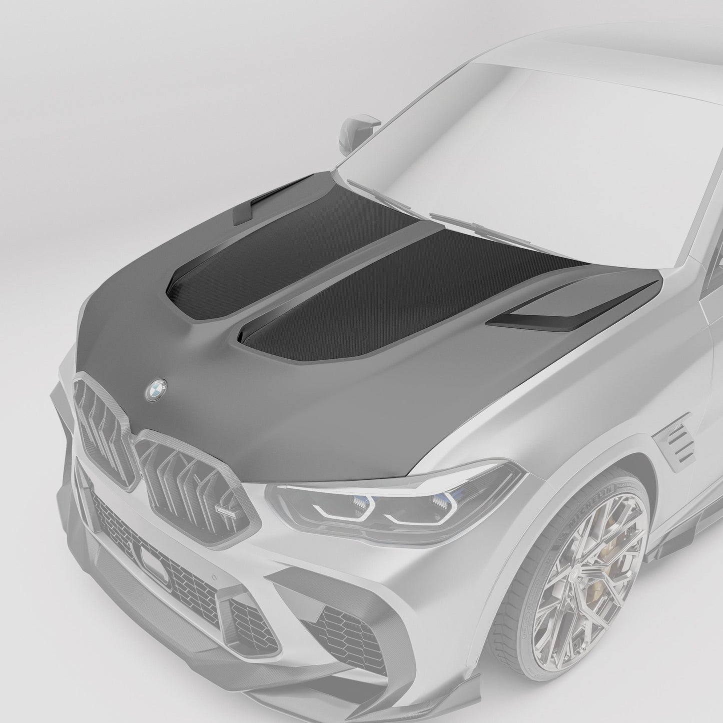 BMW X6M F96 Pre-LCI Carbon Fiber Hood